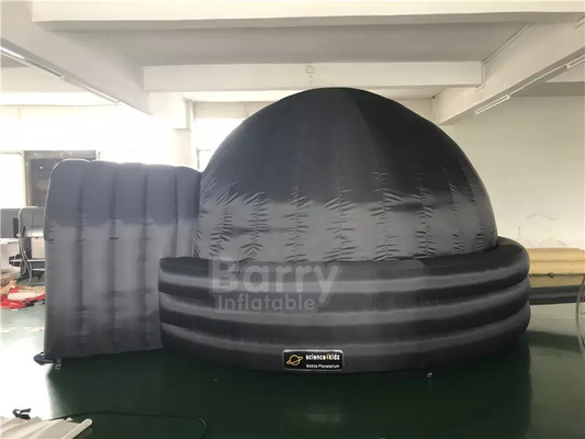 Carpa de cúpula de proyección de planetario inflable portátil, carpa de pantalla de cine de proyección inflable