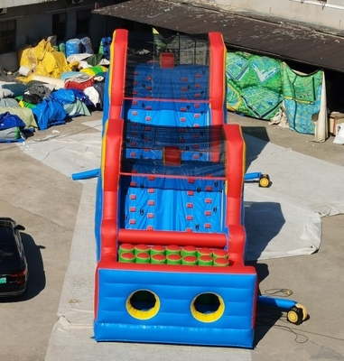 Casa inflable colorida de la despedida de la carrera de obstáculos 5k del PVC para los niños y los adultos