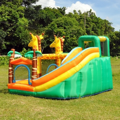 parque de atracciones inflable de salto de los ciervos del castillo del trampolín inflable del PVC de 0.55m m