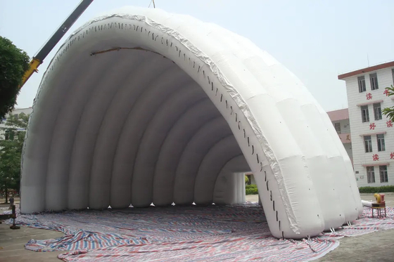 Puntada triple doble del acontecimiento de la etapa de la tienda inflable al aire libre grande de la cubierta flexible