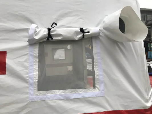 Tienda inflable apretada de los primeros auxilios del hospital de la tienda de la Cruz Roja de la lona del Pvc del aire