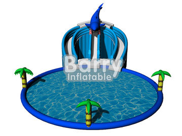 El juego inflable del agua del verano juega el parque de atracciones inflable del delfín para los niños/adulto