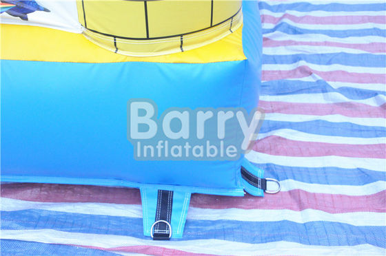 Castillo animoso inflable de los subordinados al aire libre de los niños con la lona del PVC de la diapositiva los 0.55MM