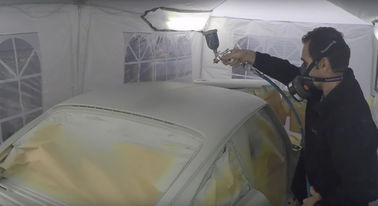 Color inflable del blanco de la cabina de la pintura de espray del mini coche portátil móvil al aire libre automotriz