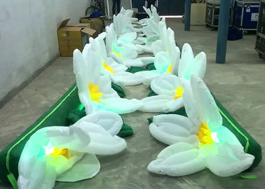 Productos inflables de la publicidad de la flor gigante con LED, decoración inflable de la cadena de flor