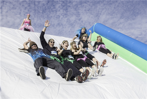 PVC personalizable 41x5.5x6m Las Jorobas Inflables 5k Eventos Juego competitivo para adultos