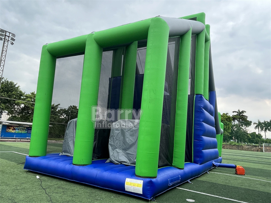 Juego Deportivo Curioso Jumping almohada Jump Tower Caída Libre Bolsa de aire de salto inflable con plataforma para obstáculo inflable 5K