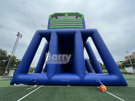 Juego de fiesta para niños personalizado Alto 36x14x13m Tripod tobogán de agua gigante para eventos grandes 5 km curso de obstáculos inflable