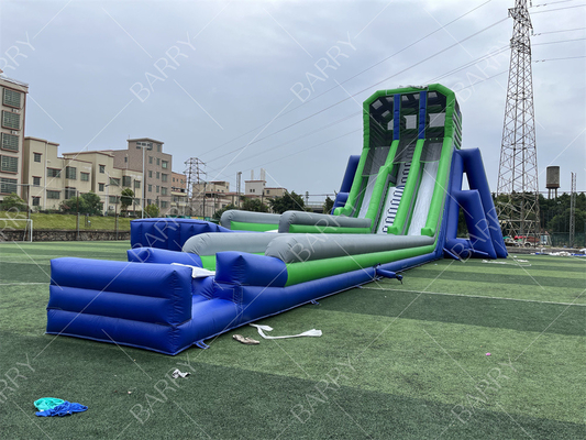 Juego de fiesta para niños personalizado Alto 36x14x13m Tripod tobogán de agua gigante para eventos grandes 5 km curso de obstáculos inflable