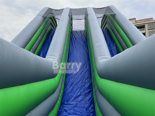 Niños Adultos Obstáculos Curso Deportes Juego Temático Insano 5k Destination Inflatable Divertido Linea de meta 33m Golfo de agua gigante