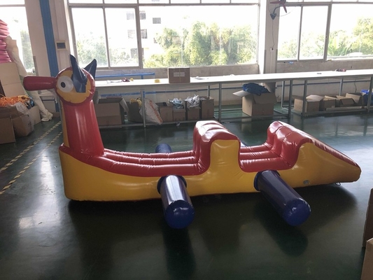 Piscina del patio trasero Niños Pequeños juguetes acuáticos Animales Flotas Curso de obstáculos inflable en el agua