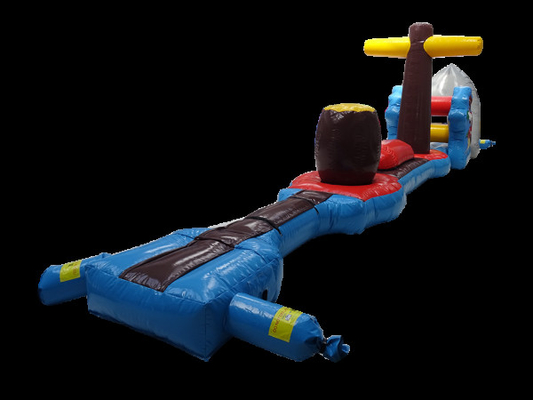 Curso de obstáculos inflable para diversiones acuáticas emocionantes en playas y piscinas
