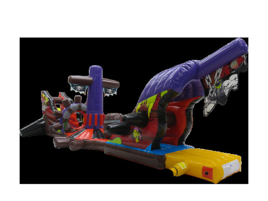 Pista de obstáculos de agua inflable para nadar