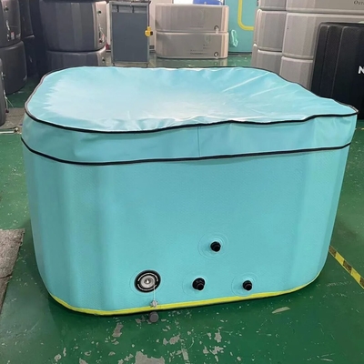 Piscina portátil de costura DWF por encima del suelo Piscina infantil Piscina con tapa y bomba eléctrica