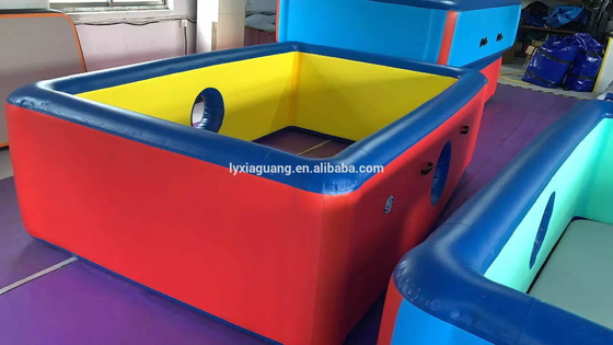 Rectángulo personalizable Inflable Piscina de gota de costura Tejido plegable al aire libre Dwf Piscina de gota de costura