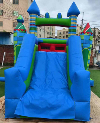 Envío rápido Retiro inflable de material de PVC Casa de rebote combo con tobogán y gancho de baloncesto
