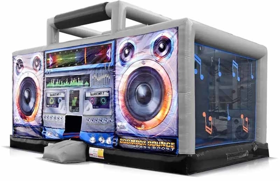 PVC exterior Boom Box inflable Casa de rebote discoteca cúpula castillo de rebote para el evento de la fiesta