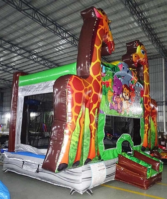 Logotipo personalizado Girafa Casa de salto para empresas de alquiler de fiestas