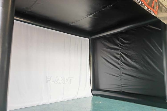 Tenda de entrenamiento de golf inflable de swing completo Evento de juego deportivo Golf Sim Bay Recinto de simulador de golf inflable