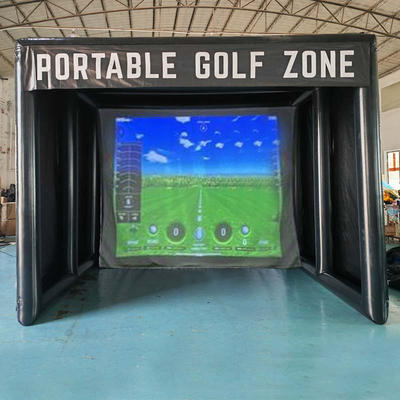 Tenda de golf inflable de alta calidad para exteriores y interiores Inflable Golf Sport Simulator Room Inflable Golf Hitting Cage