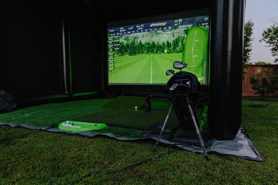 Tenda de golf inflable de alta calidad para exteriores y interiores Inflable Golf Sport Simulator Room Inflable Golf Hitting Cage