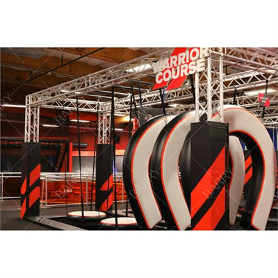 Entrenamiento Parkour Gimnasio Equipo Curso de guerrero Herradura de caballo Parque de pista aérea de Parkour inflable