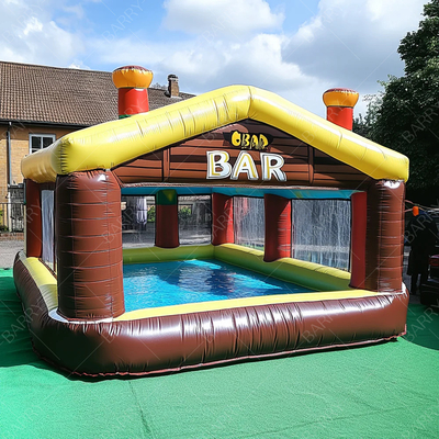 Bar de piscina inflable Bar de ocio para varias personas Sofá tumbona piscina flotante de bar inflable