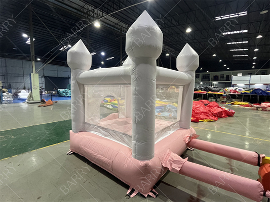 3.3x3m Blanco y Rosa Hermoso Deslizador Inflable de la Bouncer de la Boda Combo Salto del Castillo Deslizador