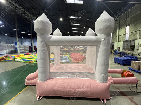 3.3x3m Blanco y Rosa Hermoso Deslizador Inflable de la Bouncer de la Boda Combo Salto del Castillo Deslizador