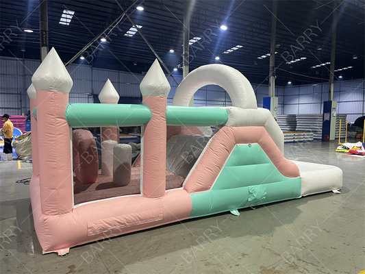 Fiesta personalizada Inflable castillo de salto Inflable salpicador castillo de salto Niños Niña Princesa Carruaje Combo con tobogán
