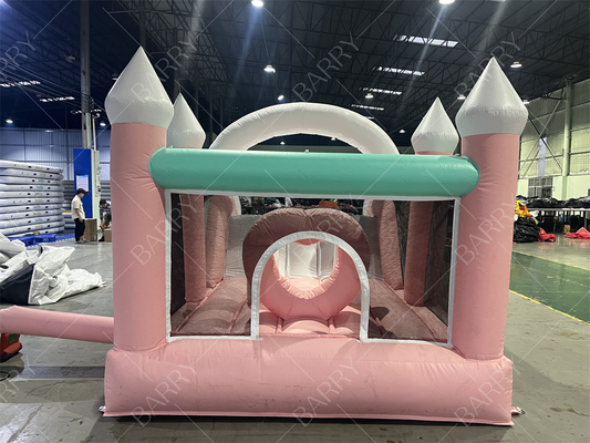 Fiesta personalizada Inflable castillo de salto Inflable salpicador castillo de salto Niños Niña Princesa Carruaje Combo con tobogán