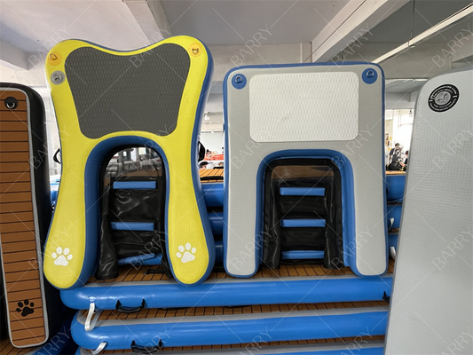 Plataforma flotante para perros de PVC inflable sin resbalones y segura para mascotas