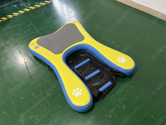 Alta estabilidad no resbaladiza escalones actualizados inflables portátiles flotantes perro barca rampa piscina escalera inflables perros de agua cachorro tabla