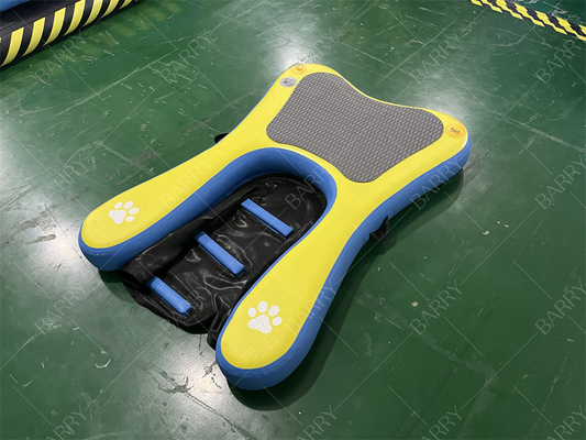 Alta estabilidad no resbaladiza escalones actualizados inflables portátiles flotantes perro barca rampa piscina escalera inflables perros de agua cachorro tabla