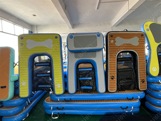 Rampa de agua para perros inflable hecha a medida Rampa de salida flotante para deportes acuáticos