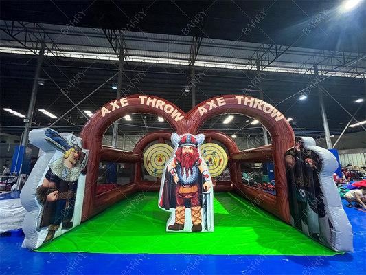 Juego de Carnaval Interactivo Lanzamiento de Hacha de Carril Doble Lanzamiento de Hacha Infladable Lanzamiento de Hacha para la Fiesta del Evento