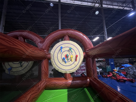 Juego de Carnaval Interactivo Lanzamiento de Hacha de Carril Doble Lanzamiento de Hacha Infladable Lanzamiento de Hacha para la Fiesta del Evento