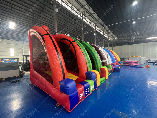 Grandes nuevos diseños hechos a medida emocionantes inflables niños 7 en 1 juegos de carnaval para el negocio de alquiler