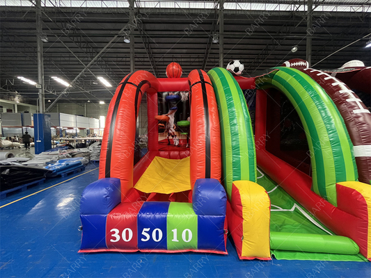 Grandes nuevos diseños hechos a medida emocionantes inflables niños 7 en 1 juegos de carnaval para el negocio de alquiler