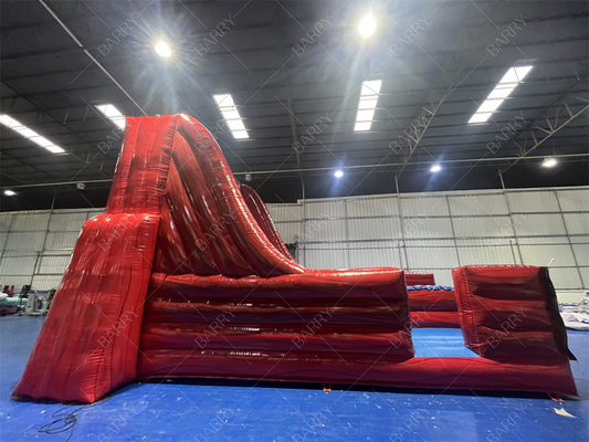 Juego de Party Inflatables Indoor y Outdoor Bounce Red Bungee Run Divertirse con este juego de 2 carriles