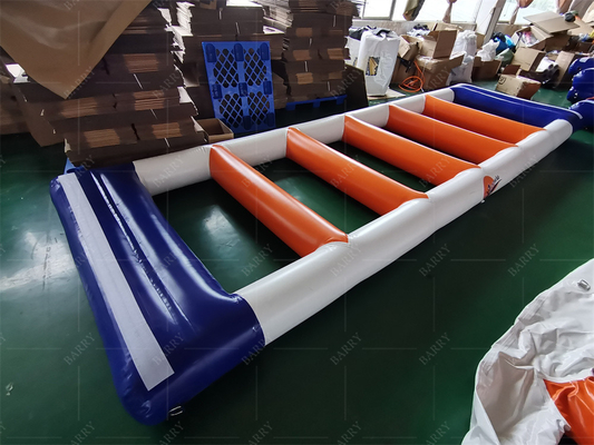 Parque acuático flotante inflable Diseño personalizado y características impermeables Accesorios de soplador de aire incluidos