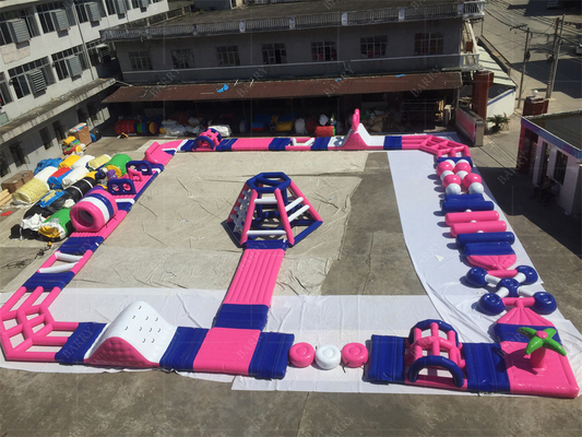 Disfrutar del agua con nuestro parque acuático flotante inflable personalizado y soplador de aire