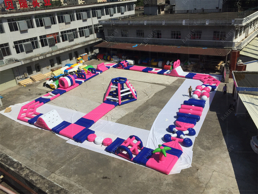 Disfrutar del agua con nuestro parque acuático flotante inflable personalizado y soplador de aire