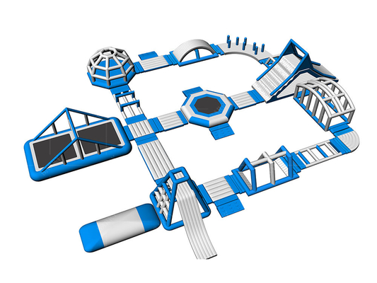 Jardín de juegos de agua gigante inflable personalizado e incluye kits de reparación para la competencia