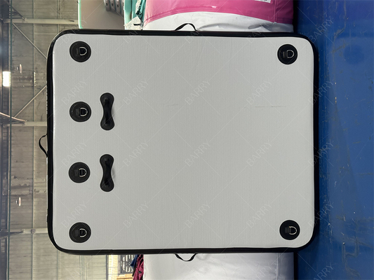 1.5×1.8x0.15m Muelle plataforma de pesca de agua inflable Yacht Isla de muelle flotante