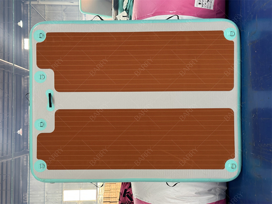 2.4×1.8x0.15m Dropstitch Botes inflables Jet Ski Dock Agua Natación flotante Islas