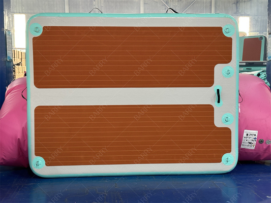 2.4×1.8x0.15m Dropstitch Botes inflables Jet Ski Dock Agua Natación flotante Islas