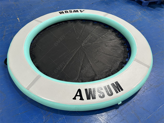 Piscina redonda Piscina flotante isla plegable hamaca de agua inflable con malla