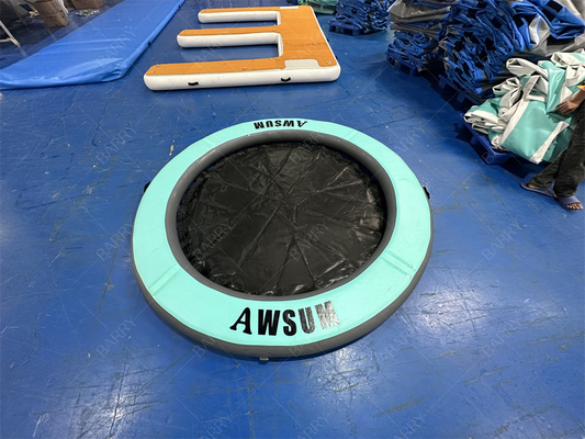 Piscina redonda Piscina flotante isla plegable hamaca de agua inflable con malla