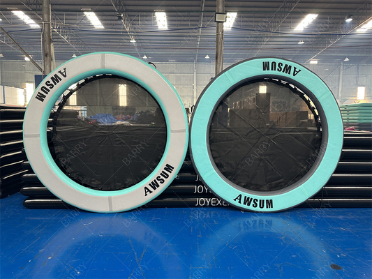 Piscina redonda Piscina flotante isla plegable hamaca de agua inflable con malla